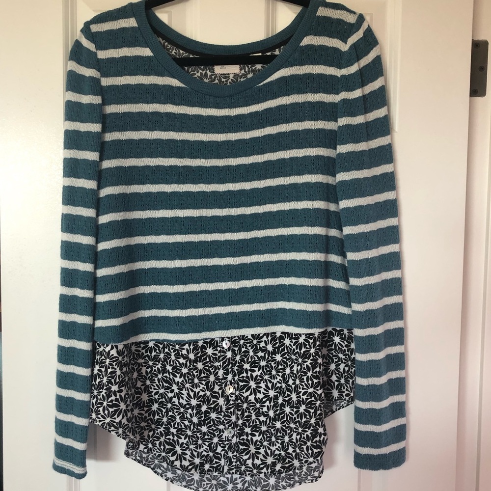 Sweater/blouse combo from Anthropologie